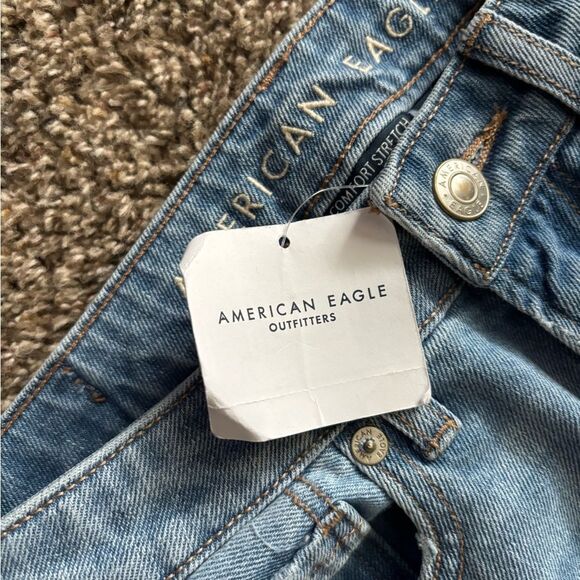 American Eagle Mom Jeans New Distressed Womens Size 2 Long - Picture 8 of 12